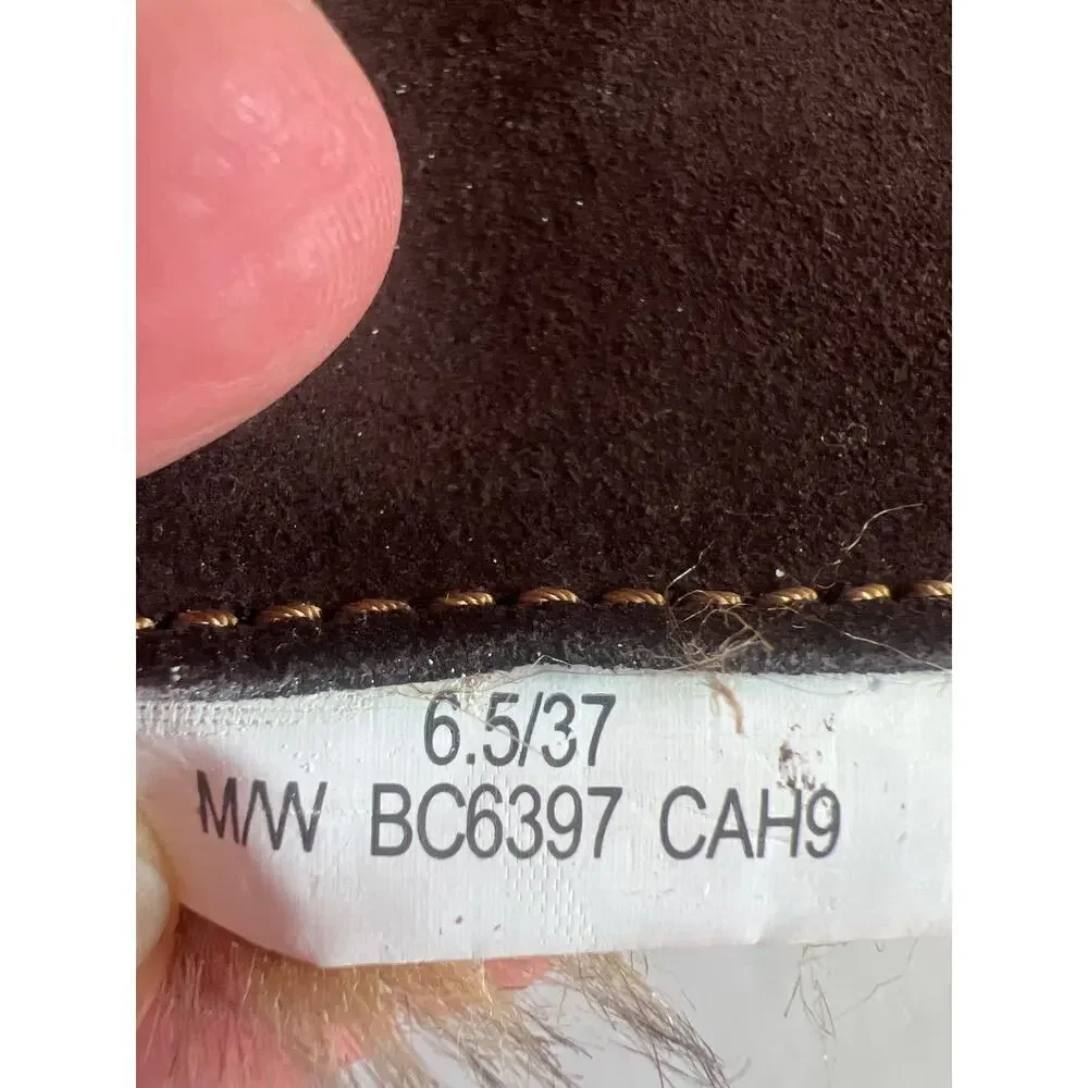 B.O.C. Born Winter Suede Shearling Lace Up Women's Brown Boots Size 6.5